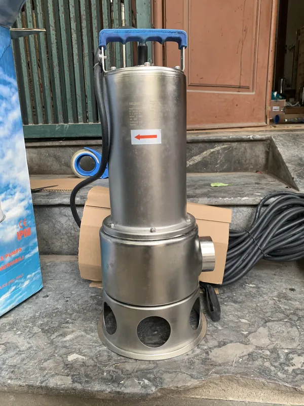 Bơm chìm inox Perotac cho hố ga và tầng hầm xưởng cơ khí 2 Bơm chìm inox Perotac cho hố ga và tầng hầm xưởng cơ khí