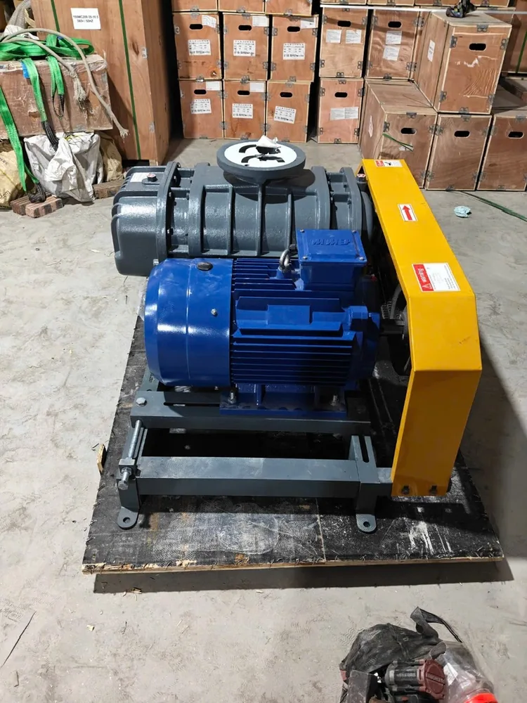 Máy Sục Khí Root Perotac RL50-4kW Chính Hãng Đài Loan 8 Cụm máy thổi khí ROOT Perotac với động cơ và khung đế - Đài Loan