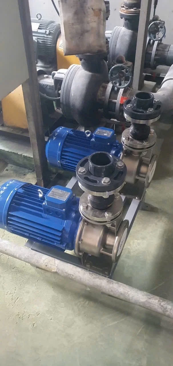 Bơm trục ngang đầu inox Aquaris 3M80-200/37 37 kW 6 Các bơm trục ngang Aquaris 3M nối với hệ thống đường ống
