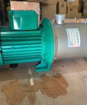 Bơm trục ngang đa tầng cánh Perotac MHI1604 2,2 kW 7 Bơm trục ngang Perotac MHI với đầu bơm màu bạc và động cơ màu xanh