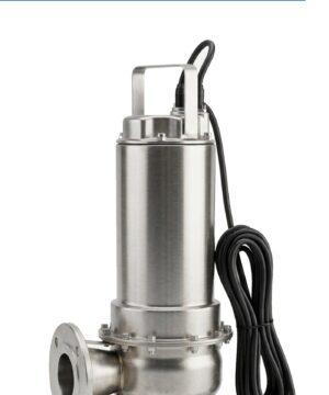 Bơm chìm Aquaris FS thân inox, họng xả mặt bích và cuộn cáp điện trong catalog