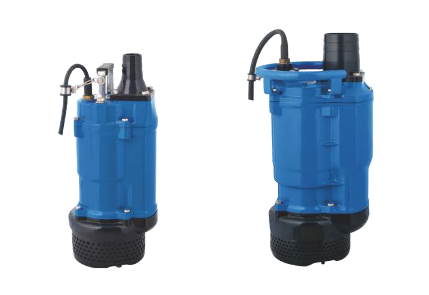 Bơm hố móng Perotac KTZ21.5 1.5kW Nhập khẩu Đài Loan 5 Bơm chìm hố móng Perotac KTZ màu xanh với họng xả phía trên trong catalog