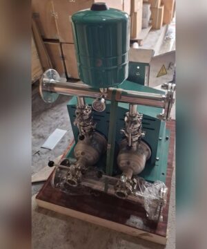 Hệ hai bơm Perotac 2IVT kèm ống góp, đồng hồ áp và bình tích áp